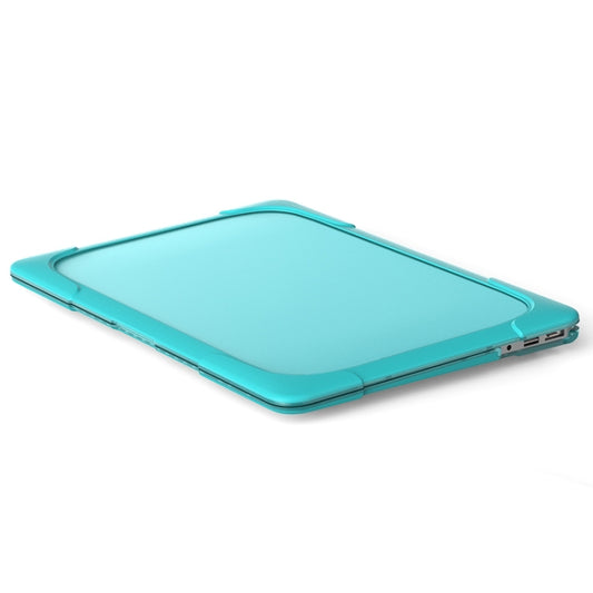 For MacBook Air 13.3 inch A1466 / A1369 TPU and PC Two-color Anti-fall Laptop Protective Case(Sky Blue) by buy2fix