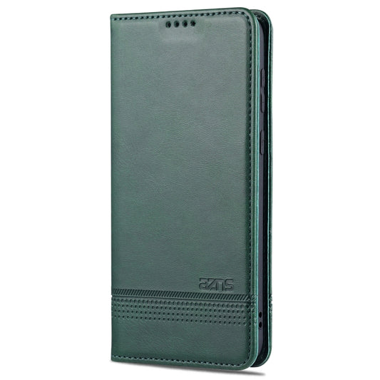 For Huawei P50 AZNS Magnetic Calf Texture Horizontal Flip Leather Case with Card Slots & Holder & Wallet(Dark Green) - Huawei Cases by AZNS | Online Shopping UK | buy2fix