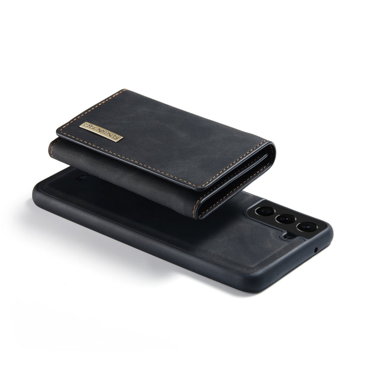 For Samsung Galaxy S21 FE DG.MING M1 Series 3-Fold Multi Card Wallet Back Cover Shockproof Case with Holder Function(Black) - Galaxy Phone Cases by DG.MING | Online Shopping UK | buy2fix