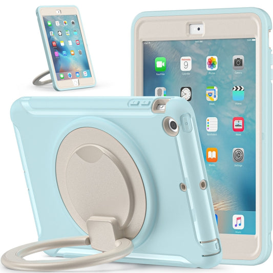 Shockproof TPU + PC Protective Case with 360 Degree Rotation Foldable Handle Grip Holder & Pen Slot For iPad mini 3 / 2 / 1(Ice Crystal Blue) - iPad Mini 4 & 3 & 2 & 1 Cases by buy2fix | Online Shopping UK | buy2fix