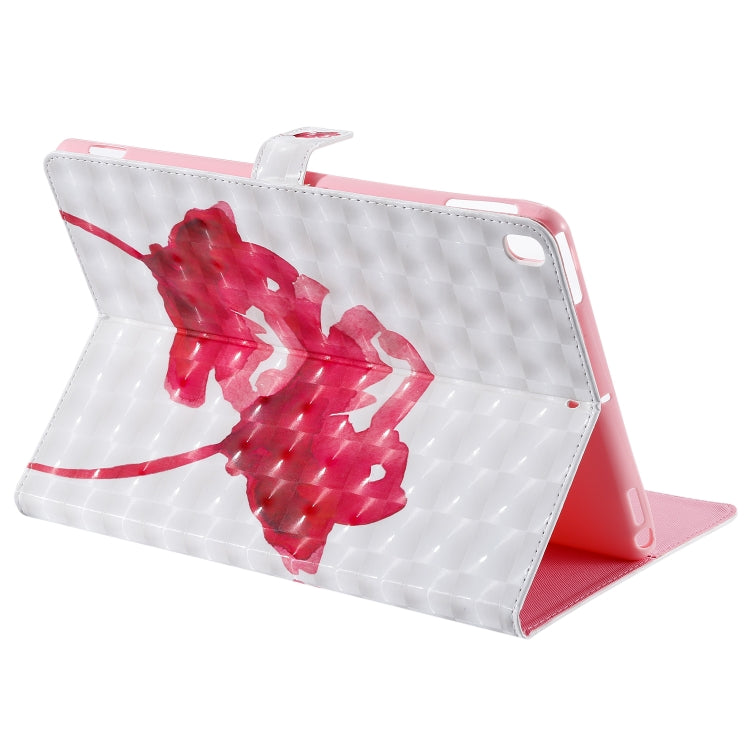 For iPad 10.2 / Pro 10.5 / Air 2019 3D Colored Drawing Horizontal Flip Leather Case with Holder & Card Slots & Wallet & Sleep / Wake-up Function(Red Rose) - iPad Air (2019) Cases by buy2fix | Online Shopping UK | buy2fix