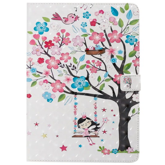 For iPad 10.2 / Pro 10.5 / Air 2019 3D Colored Drawing Horizontal Flip Leather Case with Holder & Card Slots & Wallet & Sleep / Wake-up Function(Girl Under The Tree) - iPad Air (2019) Cases by buy2fix | Online Shopping UK | buy2fix