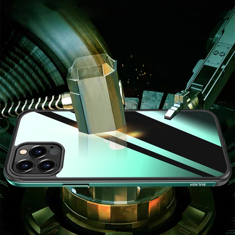 For iPhone 11 SULADA Shockproof Aviation Aluminum Metal Frame + Nano Glass + TPU Protective Case (Dark Night Green) - iPhone 11 Cases by SULADA | Online Shopping UK | buy2fix