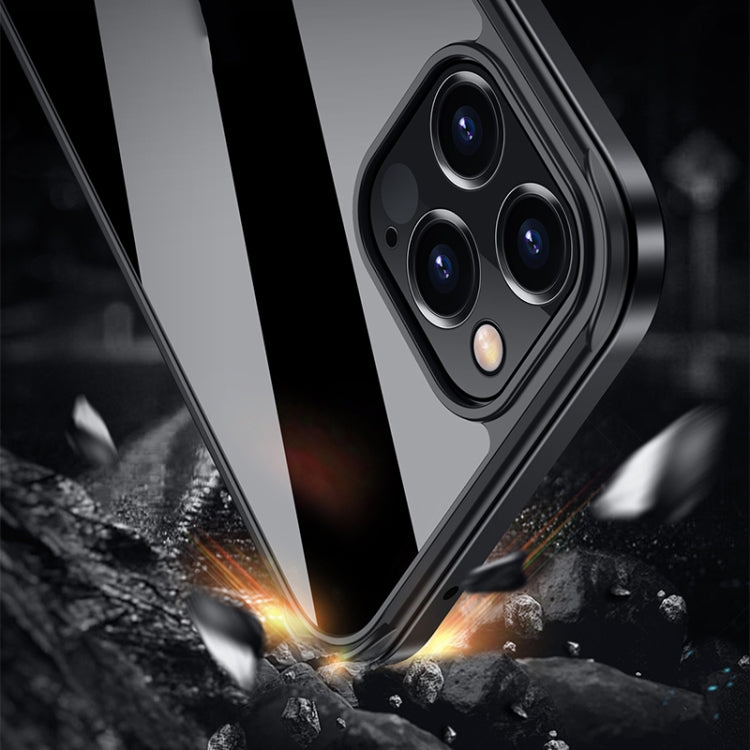 For iPhone 11 Pro Max SULADA Shockproof Aviation Aluminum Metal Frame + Nano Glass + TPU Protective Case (Black) - iPhone 11 Pro Max Cases by SULADA | Online Shopping UK | buy2fix