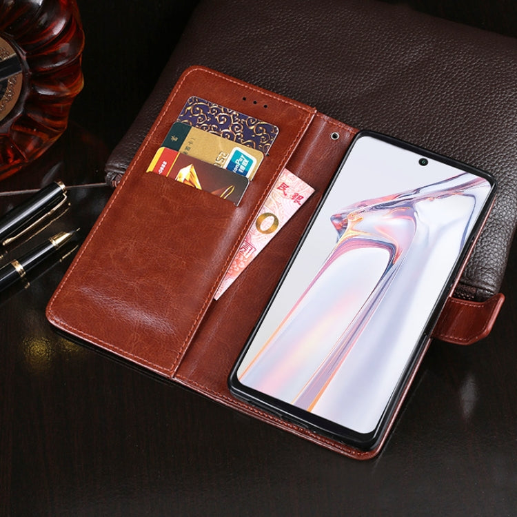 For Blackview A100 idewei Crazy Horse Texture Horizontal Flip Leather Case with Holder & Card Slots & Wallet(Brown) by idewei