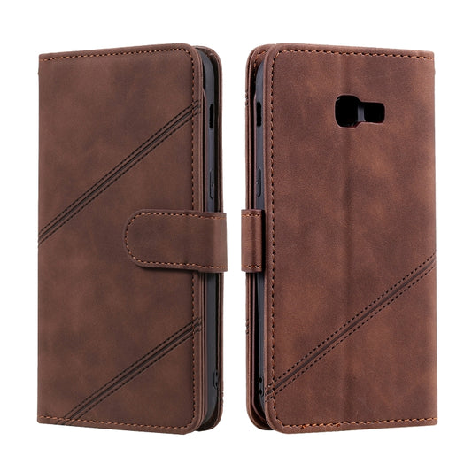 For Samsung Galaxy A5 2017 Skin Feel Business Horizontal Flip PU Leather Case with Holder & Multi-Card Slots & Wallet & Lanyard & Photo Frame(Brown) by buy2fix