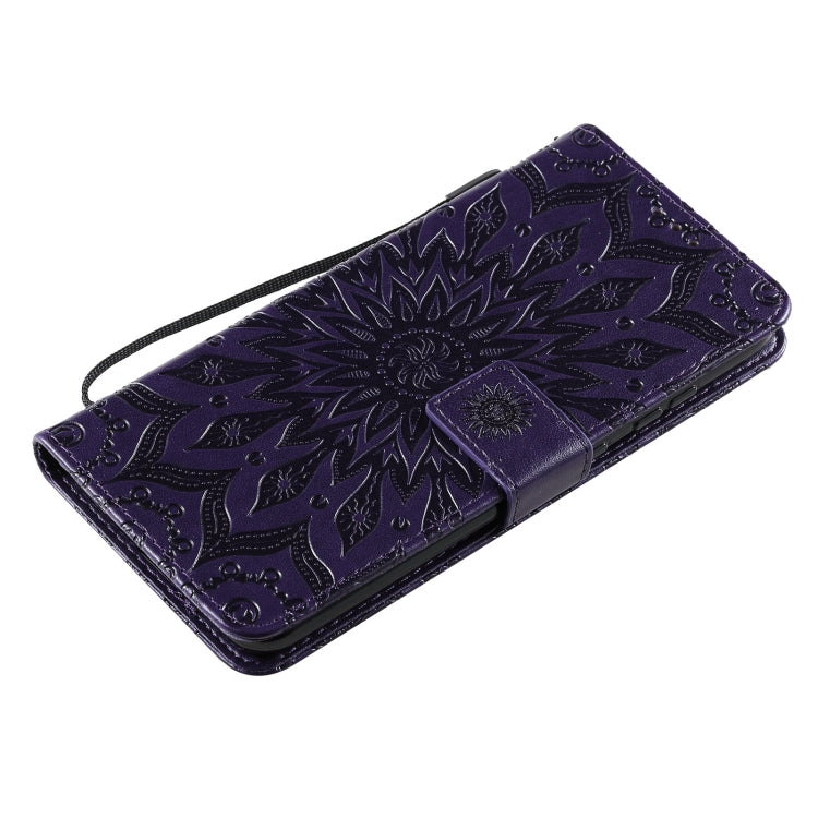 For Nokia 5.3 Sun Embossing Pattern Horizontal Flip Leather Case with Card Slot & Holder & Wallet & Lanyard(Purple) by buy2fix