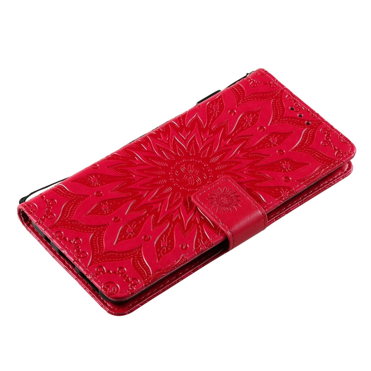 For Nokia 6.3 / G20 / G10 Sun Embossing Pattern Horizontal Flip Leather Case with Card Slot & Holder & Wallet & Lanyard(Red) by buy2fix