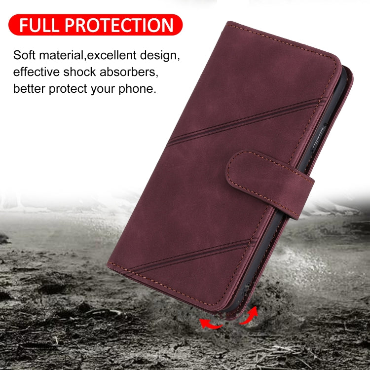 For Huawei P30 Pro Skin Feel Business Horizontal Flip PU Leather Case with Holder & Multi-Card Slots & Wallet & Lanyard & Photo Frame(Red) by buy2fix