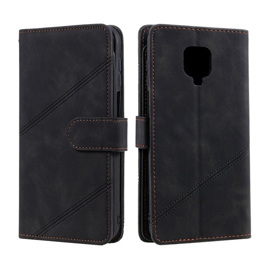 For Xiaomi Redmi Note 9 Pro/Note 9S Skin Feel Business Horizontal Flip PU Leather Case with Holder & Multi-Card Slots & Wallet & Lanyard & Photo Frame(Black) by buy2fix