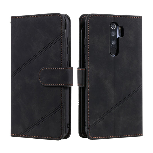 For Xiaomi Redmi Note 8 Pro Skin Feel Business Horizontal Flip PU Leather Case with Holder & Multi-Card Slots & Wallet & Lanyard & Photo Frame(Black) by buy2fix