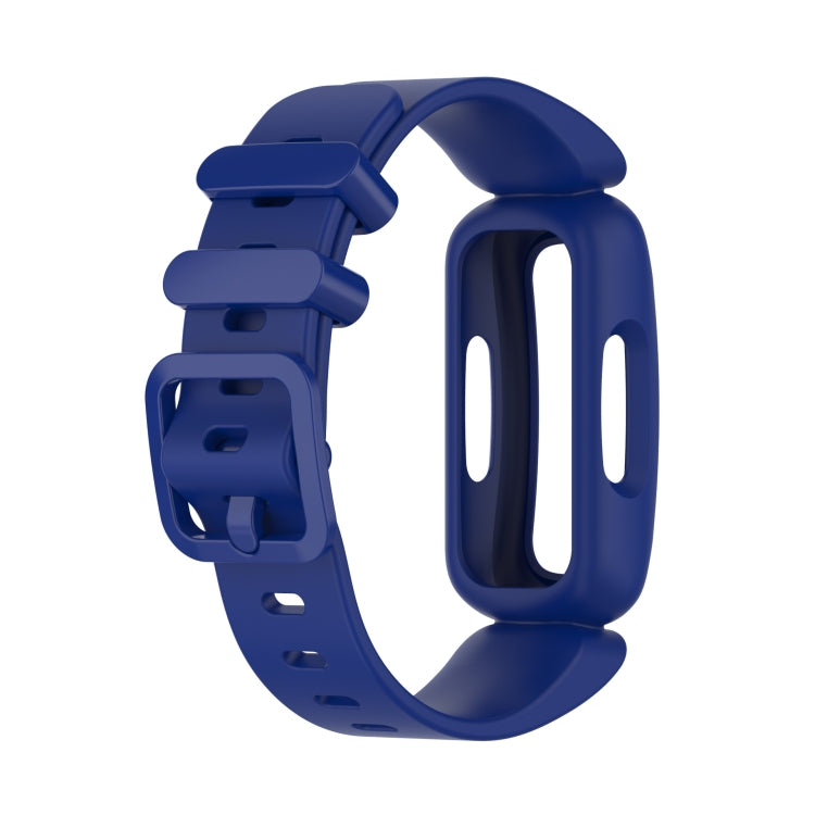 xDfind For Fitbit Ace 3 / Inspire2 Silicone Integrated Watch Band(Dark Blue) - Watch Bands by xDfind | Online Shopping UK | buy2fix