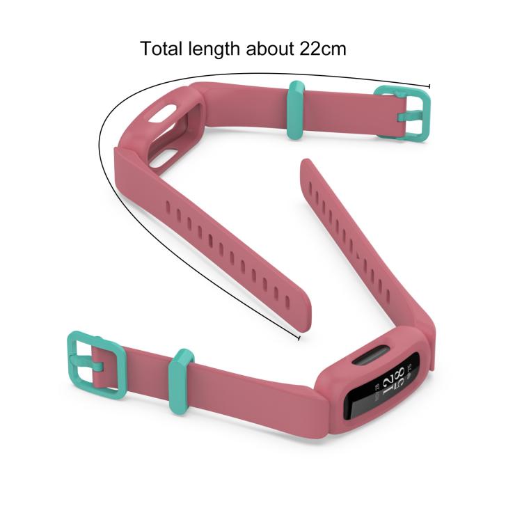 xDfind For Fitbit Ace 3 / Inspire2 Silicone Integrated Watch Band(Dark Blue Yellow Buckle) - Watch Bands by xDfind | Online Shopping UK | buy2fix