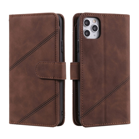 For iPhone 11 Skin Feel Business Horizontal Flip PU Leather Case with Holder & Multi-Card Slots & Wallet & Lanyard & Photo Frame (Brown) by buy2fix