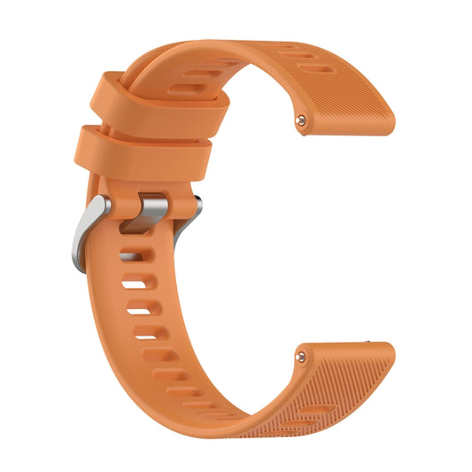For Garmin Forerunner 158 / 55 Twill Silicone Watch Band(Orange) by buy2fix