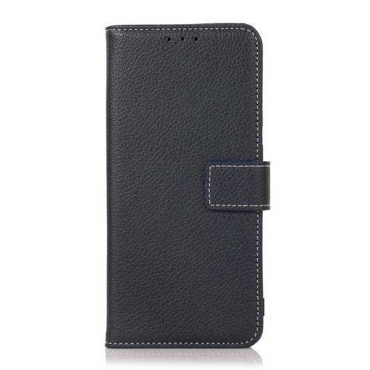For Xiaomi Redmi Note 10 / Note 10S Litchi Texture PU + TPU Horizontal Flip Leather Case with Holder & Card Slots & Wallet(Dark Blue) by buy2fix