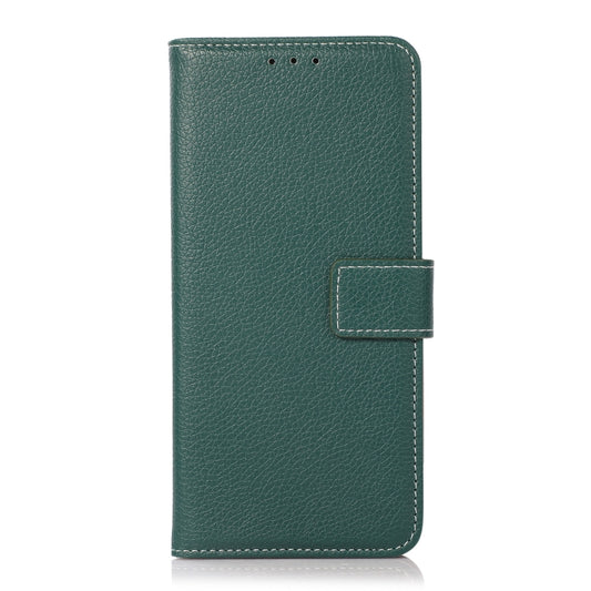 For Xiaomi Redmi Note 10 5G / Poco M3 Pro Litchi Texture PU + TPU Horizontal Flip Leather Case with Holder & Card Slots & Wallet(Dark Green) by buy2fix