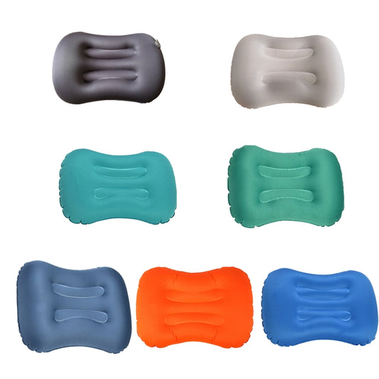 Outdoor Camping Trip Foldable Portable Inflatable Pillow Nap Waist Pillow, Specification:Inflate with Your Mouth(Dark Blue) by buy2fix