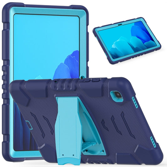 For Samsung Galaxy Tab A7 T500 3-Layer Protection Screen Frame + PC + Silicone Shockproof Combination Case with Holder(NavyBlue+Blue) - Other Galaxy Tab PC by buy2fix | Online Shopping UK | buy2fix