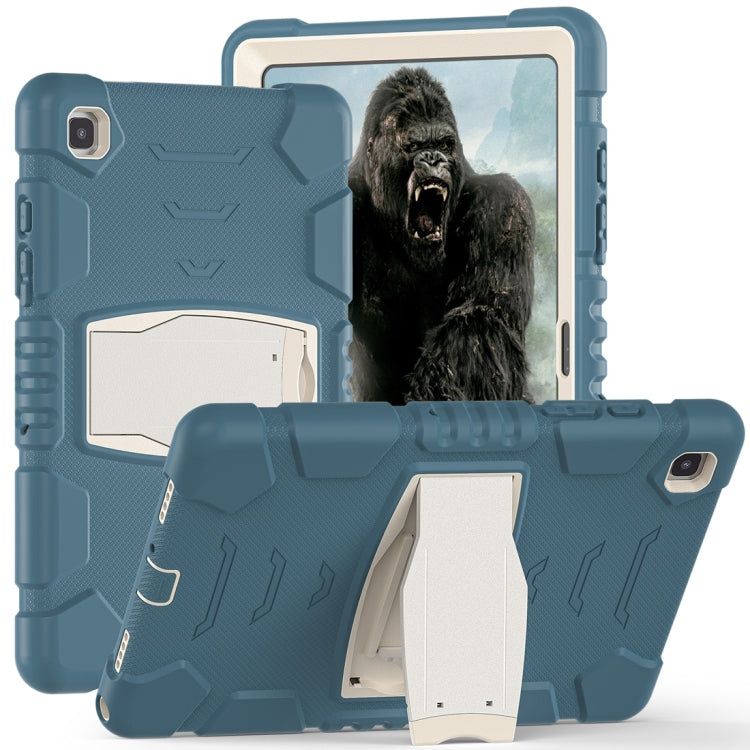 For Samsung Galaxy Tab A7 T500 3-Layer Protection Screen Frame + PC + Silicone Shockproof Combination Case with Holder(Cornflower Blue) - Other Galaxy Tab PC by buy2fix | Online Shopping UK | buy2fix