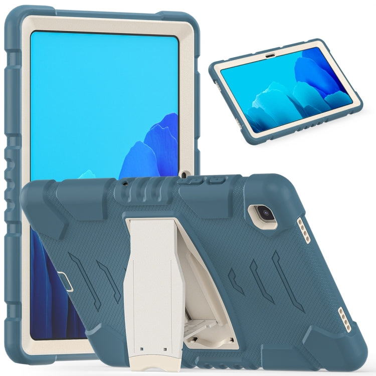 For Samsung Galaxy Tab A7 T500 3-Layer Protection Screen Frame + PC + Silicone Shockproof Combination Case with Holder(Cornflower Blue) - Other Galaxy Tab PC by buy2fix | Online Shopping UK | buy2fix