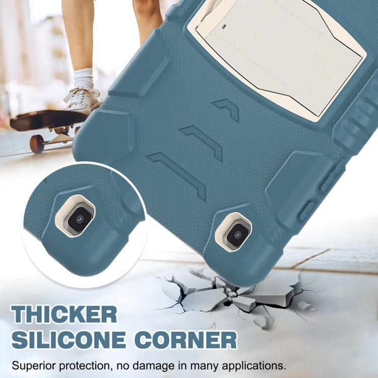 For Samsung Galaxy Tab A7 T500 3-Layer Protection Screen Frame + PC + Silicone Shockproof Combination Case with Holder(Cornflower Blue) - Other Galaxy Tab PC by buy2fix | Online Shopping UK | buy2fix