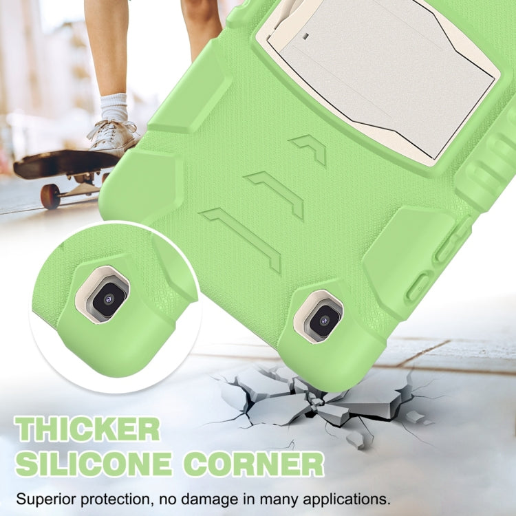 For Samsung Galaxy Tab A7 T500 3-Layer Protection Screen Frame + PC + Silicone Shockproof Combination Case with Holder(Matcha Green) - Other Galaxy Tab PC by buy2fix | Online Shopping UK | buy2fix