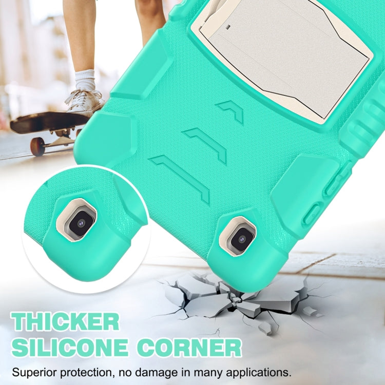 For Samsung Galaxy Tab A7 T500 3-Layer Protection Screen Frame + PC + Silicone Shockproof Combination Case with Holder(Mint Green) - Other Galaxy Tab PC by buy2fix | Online Shopping UK | buy2fix