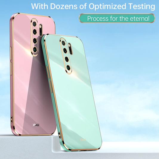 For Xiaomi Redmi Note 8 Pro XINLI Straight Edge 6D Electroplate TPU Phone Case(Mint Green) by XINLI