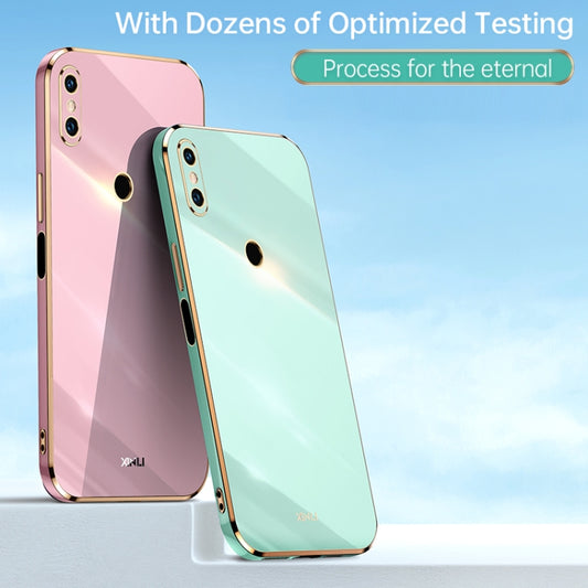 For Xiaomi Mi 8 XINLI Straight Edge 6D Electroplate TPU Phone Case(White) by XINLI