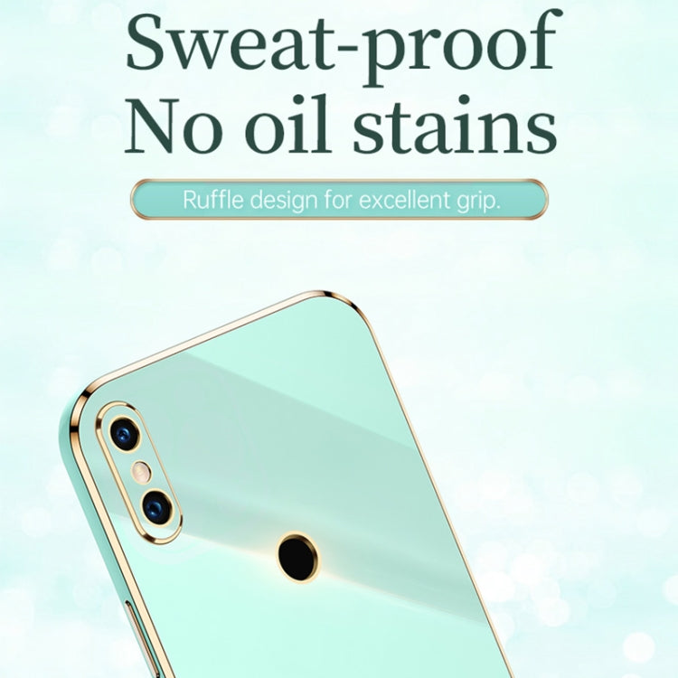 For Xiaomi Mi 8 XINLI Straight Edge 6D Electroplate TPU Phone Case(White) by XINLI