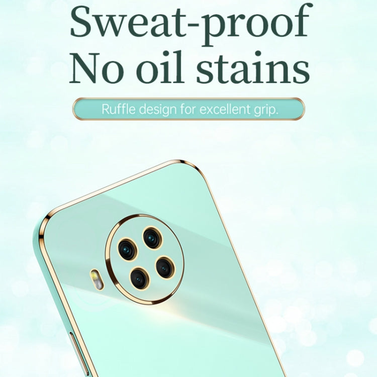 For Xiaomi Mi 10T Lite 5G XINLI Straight Edge 6D Electroplate TPU Phone Case(Cherry Purple) by XINLI