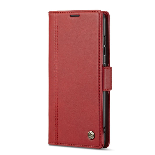 For Samsung Galaxy S20 LC.IMEEKE Magnetic Buckle PU + TPU Horizontal Flip Leather Case with Holder & Card Slots & Wallet(Red) by LC.IMEEKE
