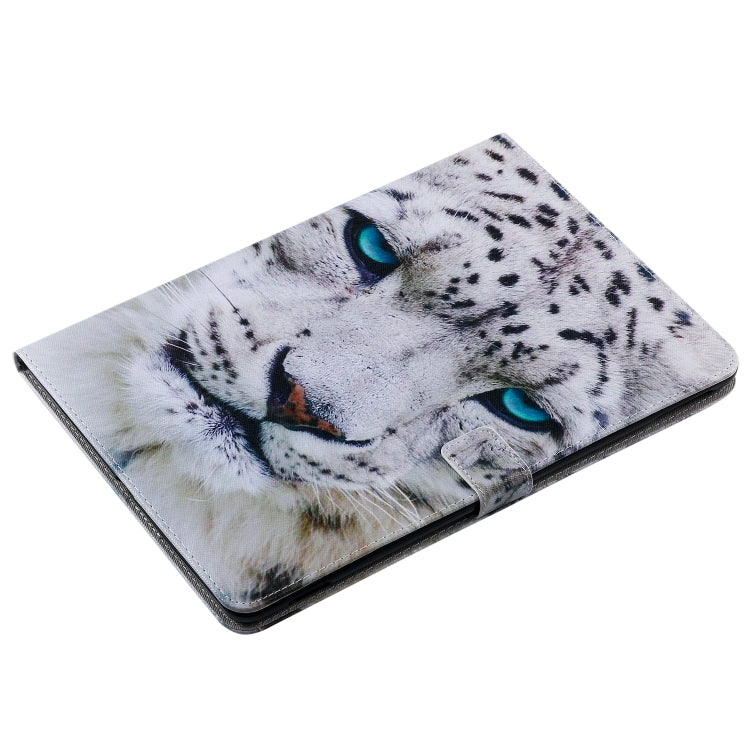 For iPad 10.2 / Pro 10.5 / Air 2019 3D Colored Drawing Horizontal Flip Leather Case with Holder & Card Slots & Wallet & Sleep / Wake-up Function(White Leopard) - iPad Air (2019) Cases by buy2fix | Online Shopping UK | buy2fix