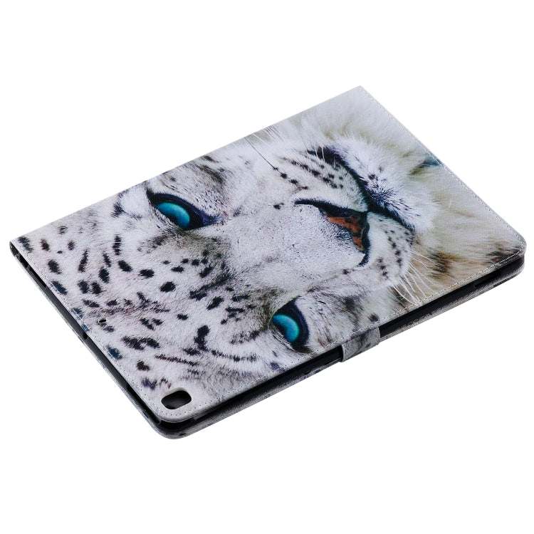 For iPad 10.2 / Pro 10.5 / Air 2019 3D Colored Drawing Horizontal Flip Leather Case with Holder & Card Slots & Wallet & Sleep / Wake-up Function(White Leopard) - iPad Air (2019) Cases by buy2fix | Online Shopping UK | buy2fix