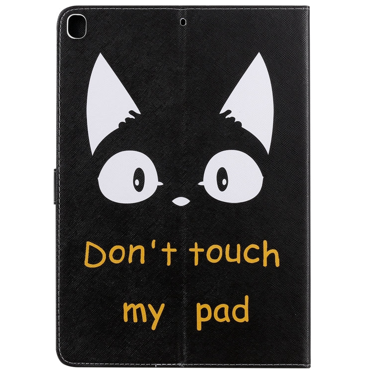 For iPad 10.2 / Pro 10.5 / Air 2019 3D Colored Drawing Horizontal Flip Leather Case with Holder & Card Slots & Wallet & Sleep / Wake-up Function(Cat Ears) - iPad Air (2019) Cases by buy2fix | Online Shopping UK | buy2fix