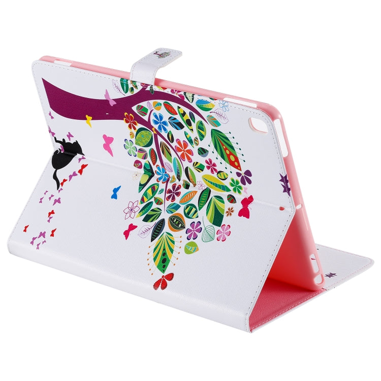 For iPad 10.2 / Pro 10.5 / Air 2019 3D Colored Drawing Horizontal Flip Leather Case with Holder & Card Slots & Wallet & Sleep / Wake-up Function(Cat and Tree) - iPad Air (2019) Cases by buy2fix | Online Shopping UK | buy2fix