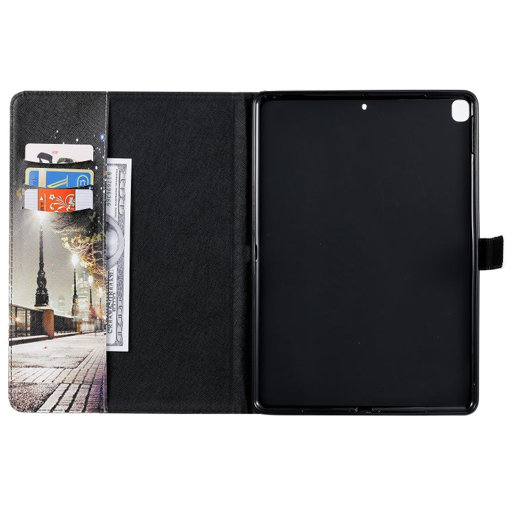 For iPad 10.2 / Pro 10.5 / Air 2019 3D Colored Drawing Horizontal Flip Leather Case with Holder & Card Slots & Wallet & Sleep / Wake-up Function(Cityscape) - iPad Air (2019) Cases by buy2fix | Online Shopping UK | buy2fix