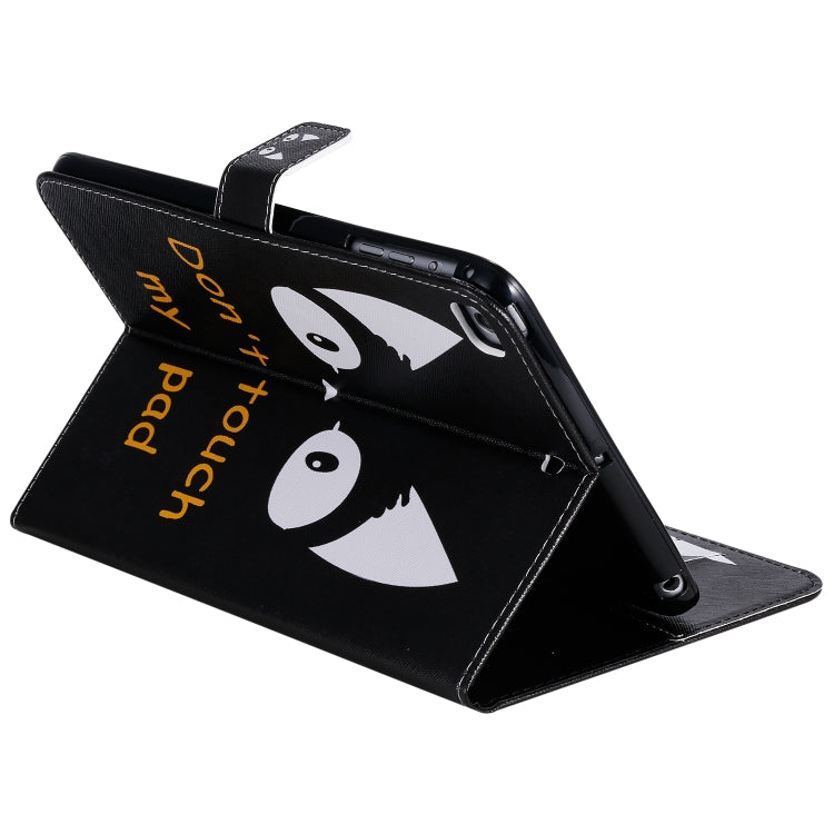 For iPad Mini 2019 & 4 & 3 & 2 & 1 3D Colored Drawing Horizontal Flip Leather Case with Holder & Card Slots & Wallet & Sleep / Wake-up Function(Cat Ears) by buy2fix