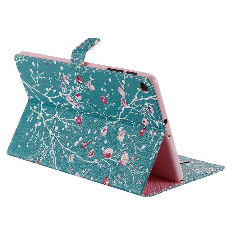 For Galaxy Tab A 10.1 (2019) 3D Colored Drawing Horizontal Flip Leather Case with Holder & Card Slots & Wallet(Apricot Tree) by buy2fix