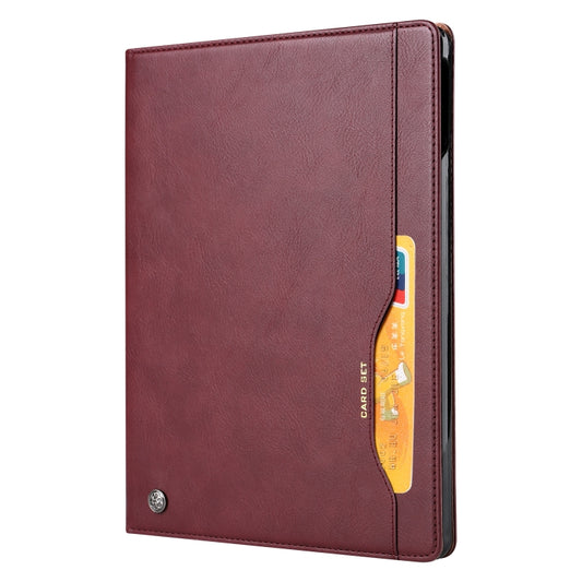 For iPad Pro 11 2022 / 2021 Knead Skin Texture Horizontal Flip Leather Tablet Case with Photo Frame & Holder & Card Slots & Wallet (Wine Red) - iPad Pro 11 (2022/2021) Cases by buy2fix | Online Shopping UK | buy2fix