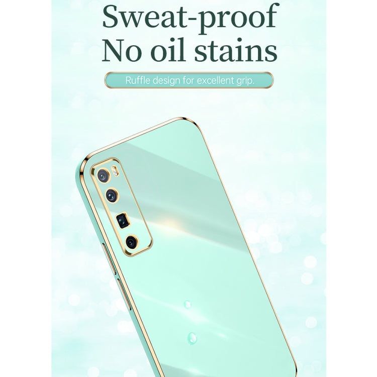 For Huawei nova 7 Pro 5G XINLI Straight Edge 6D Electroplate TPU Phone Case(Pink) - Huawei Cases by XINLI | Online Shopping UK | buy2fix