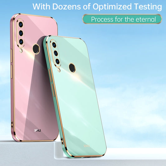 For Huawei P30 Lite XINLI Straight Edge 6D Electroplate TPU Phone Case(Mint Green) by XINLI