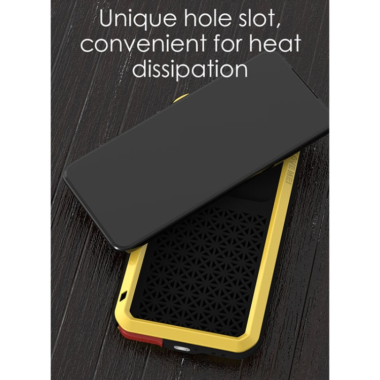 For LG V60 ThinQ 5G LOVE MEI Metal Shockproof Waterproof Dustproof Protective Case with Glass(White) - LG Cases by LOVE MEI | Online Shopping UK | buy2fix
