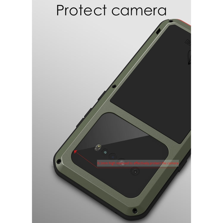 For LG V60 ThinQ 5G LOVE MEI Metal Shockproof Waterproof Dustproof Protective Case with Glass(White) - LG Cases by LOVE MEI | Online Shopping UK | buy2fix
