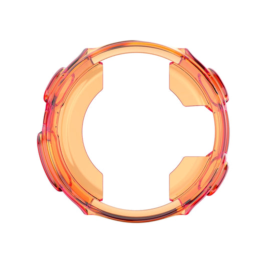 For Garmin Forerunner 735XT TPU Half-pack Candy Color Protective Case(Transparent Orange) by buy2fix