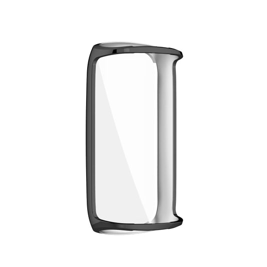 For Fitbit Luxe Full Coverage TPU Electroplating Protective Case Cover(Black) by buy2fix