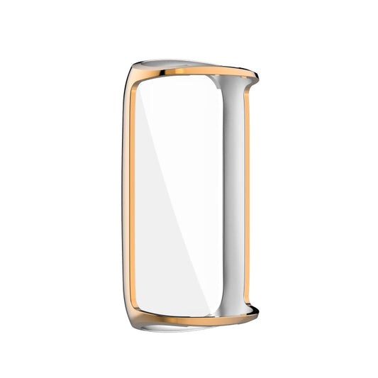 For Fitbit Luxe Full Coverage TPU Electroplating Protective Case Cover(Rose Gold) by buy2fix