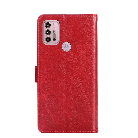 For Motorola Moto G30 Zipper Bag PU + TPU Horizontal Flip Leather Case with Holder & Card Slot & Wallet & Lanyard(Red) by buy2fix