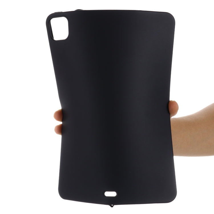 For iPad Pro 11 2022 / 2021 Pure Color Liquid Silicone Shockproof Full Coverage Tablet Case(Black) by buy2fix